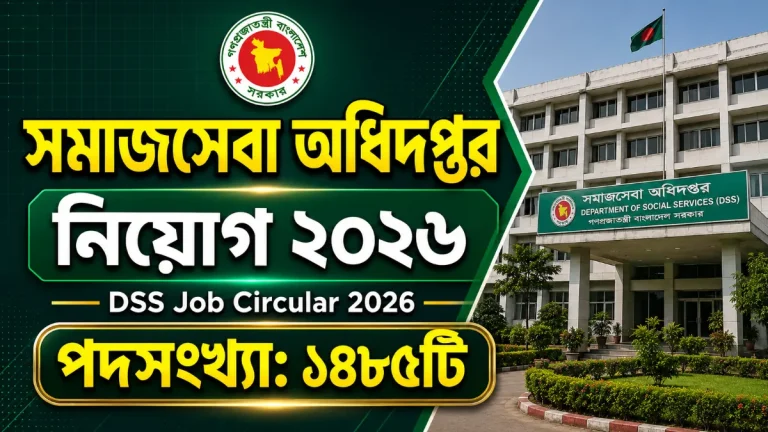 সমাজসেবা অধিদপ্তর নিয়োগ